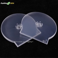 FAMY 1/3PCS Transparent Plastic Single Piece Round Disc Case CD Case Thiened CD DVD Disc Box Disc Ca