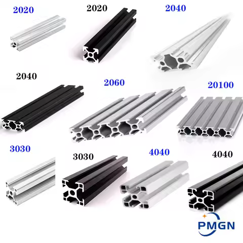 2020 2040 3030 2080 Aluminum Profile 100 200 300 350 400 450 500 550 600 mm Linear Rail Extrusion Ex