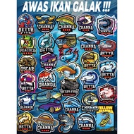 Popular Betta Fierce Torpedo Fierce Torpedo Aquarium Decoration Fish Tank Background Sticker Fisherm