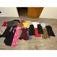 5KG Clearance Female Ladies Used New Reject stock shirt dress bundle Pakaian  Terpakai  Borong wanita S-L size random