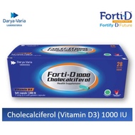 FortiD 1000IU box 28 tablet (vitamin D3 1000IU)