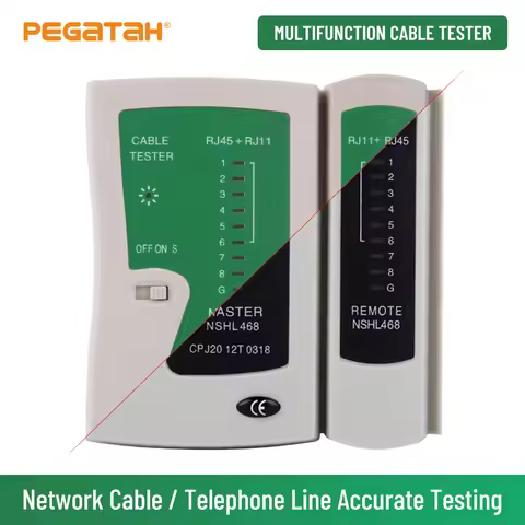 RJ45 Cable lan tester Network cable tester 468 RJ45 RJ11 lan tester dual-use cable testing line Netw