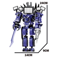 {SAKJFG} 478 Piece Bricks Titan TV Man Set Compatible Lego Skibidi Toilet Model Building Blocks Toys