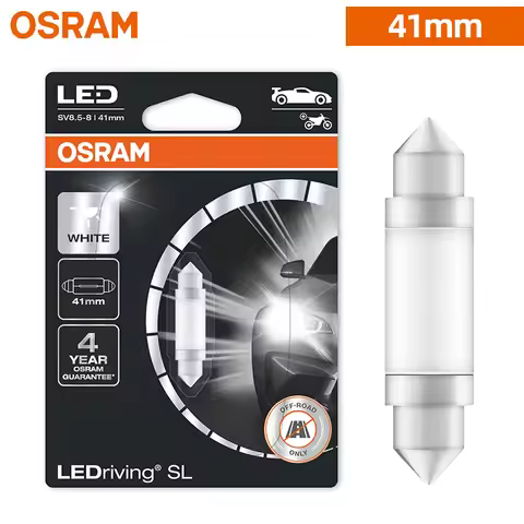 OSRAM LEDriving SL Advance C5W 41mm Festoon Lamp 6000K White LED Bulb Car Reading Door License Plate