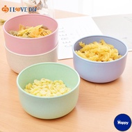 HS 11.5*6CM Food Grade Wheat Straw Rice Salad Bowl/ Kids Children Drop-Resistant Bowl Kitchen Tablew