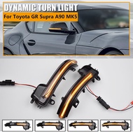 For Toyota GR Supra A90 MK5 2020+ Dynamic Turn Signal Light LED Side Mirror Sequential Indicator Bli