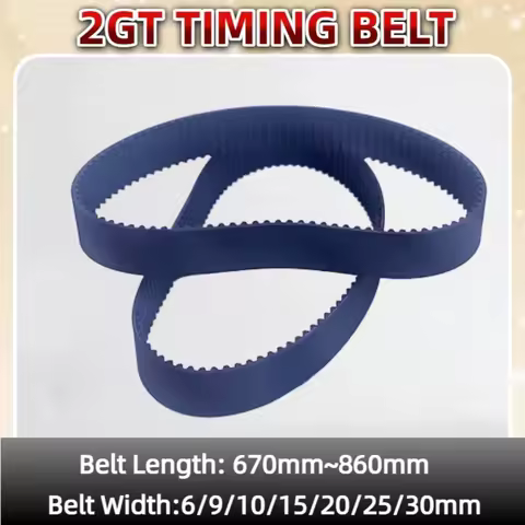 2GT Timing Belt Length 670 690 696 700 710 738 740 750 752 760 782 784 800 810 840 848 850 852 860mm
