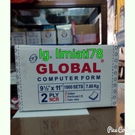 Global 9 Continuous Form Paper 1/ 2 x 11 (2 ply)