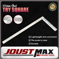 500mm Try Square L Square Angle Ruler Steel Ruler Try Square Ruler 90 Degree Ruler Pembaris Sesiku L