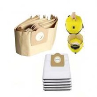 2/5 Pcs Vacuum Cleaner Dust Bags Compatible With Karcher 6.959-130.0, A2204, WD3.300, MV3, WD3, Pape