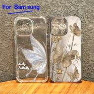 For Samsung casing Colored butterfly A26 A36 A56 A16 A15 5G A25 5G A35 5G A55 5G Casing Camera Prote