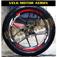 Aerox 155 stickers, rim trim, rim List, rim stickers, yamaha Aerox Motorcycle rim stickers, one set 