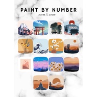 Paint By Number (20x20cm) Framed