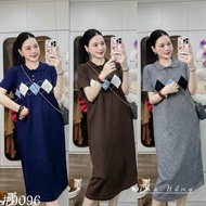 O Tram Polo Collar Wool Dress 9096