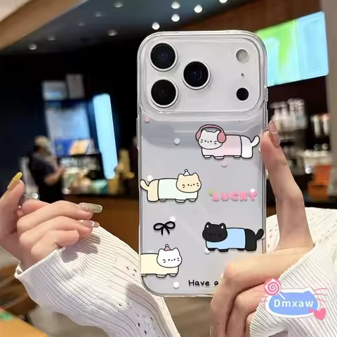 Cute Animal White Cream Phone Case For Vivo X200 FE X200S X100 X100S Ultra X90S X80 Pro X70 X60 X50 