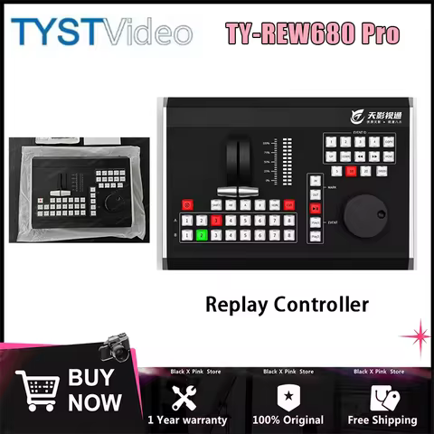 TYST TY-REW680 Pro Control Panel Vmix Switcher Real Time Slow Motion Playback Keyboard for New Media