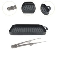 Fityle Camping Grill Pan BBQ Griddle Cookware Grill Steak Aluminium Alloy Teppanyaki Plate Grill Pla