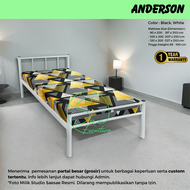 Ranjang Besi Minimalis Single 90x200 100x200 120x200