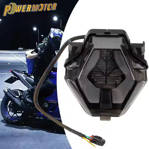 Motorcycle LED Taillight Brake Lamp Turn Signal For Yamaha MT-07 MT-03 MT-25 FZ-07 YZF R3 R25 2014 t