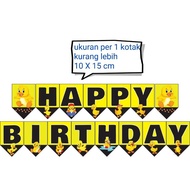 Duck banner / banner flag bunting flag garland flag birthday theme Duck yellow