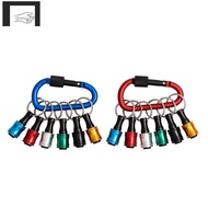 Bit Holder Keychain Screwdriver Bit Holder 2 Sets of 6PCS 1/4 Drill Bit Holder