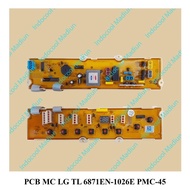 MESIN TOMBOL PMC-45 PCB SET 8 BUTTONS / WASHING MACHINE MODULE / LG TOP LOADING WASHING MACHINE PCB 