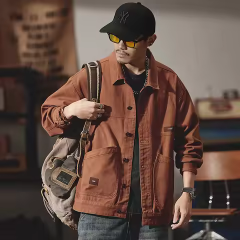 150kg Plus Size 7XL 6XL 5XL Vintage Denim Jackets for Men Spring Autumn Casual Workwear Coats 100% C