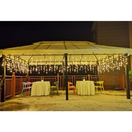 EASE MALL 《 WATERPROOF 》 8 Modes Fairy Curtain String Light 4M LED Garden Party Outdoor Hanging Deco