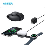 new Anker MagSafe Compatible MagGo UFO 3-in-1 Charger iPhone 16 Wireless Charger Station Qi2 Certifi
