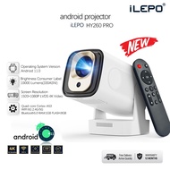 Ilepo HY260PRO high-end mini projector with integrated voice android 11 dual WiFi movie projector