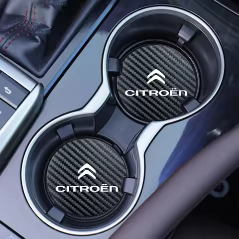Car Cup Holder Water Cup Pad Waterproof Anti Slip Pad Valve Stem For Citroen C4 C3 C5 C5X e-C4 X e-C