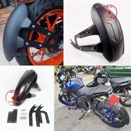 UNIVERSAL SPLASH GUARD CARBON BLACK MOTORCYCLE R15 MT15 R25 MT25 CBR150R CBR250RR GSX150 REAR FENDER