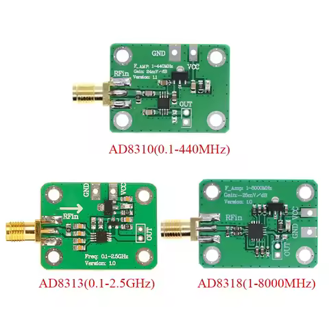 AD8313 / AD8310 / AD8318 RF Logarithmic Detector Module Power Meter High-Frequency Power Detection 0