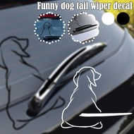 Funny Dog Tail Wiper Decal Interesting Dog Tail Wiper Sticker N8o6