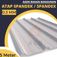 Spandek Atap 0.3 mm STD / Atap Spandek 0.3 mm STD (1 Lembar = 5 Meter)