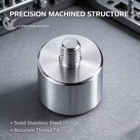 Precision Balance Anti-Skating Counterweight for Technics SL-1200, 10g Stainless Steel Fit MK2 MK4 M