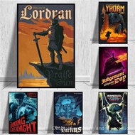 Dark Souls Game Music Poster Yhorm The Giant The Abysswalker Print,No Frame Canvas Painting Gift DH6