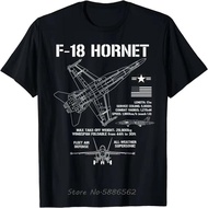 COD F-18 Hornet Fighter Jet Specs Military Aircraft F18 T-Shirt Oversized Unisex Cotton Fitness Tees