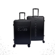 กระเป๋าเดินทาง  กระเป๋าเดินทางล้อลาก ABS PC วัสดุพรีเมี่ยม น้ำหนักเบา ดีไซน์หรูหราทันสมัย ขนาด20-24-28นิ้ว  #CAV (BLACK Color)