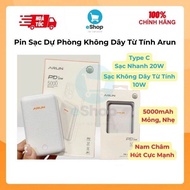 Pin Sạc Dự Phòng Không Dây Từ Tính ARUN WX01-190 5000mAh - Sạc Không Dây 10W Sạc Nhanh Type C 20W