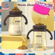 baby ♝【1 Cup 3 Uses】Nano-Silver Pp Baby Feeding Bottle Water Bottle Portable Sippy Cup Training Cup Silicone Straw Anti-Colic♛