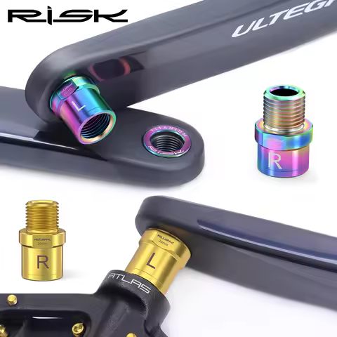 Risk Titanium Alloy Pedal Extender for 9 16 Inch Bicycle Pedals, 16/20MM MTB Road BMX Bike Pedal Ext
