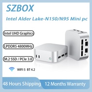 SZBOX MINI PC Intel® Processor Alder Lake-N150/N95 Intel® UHD Graphics LPDDR5 4800MHz WiFi5 M.2 SSD 