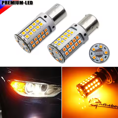 High Power 21W Amber BAU15S 7507 PY21W Canbus LED Replacement Bulbs For BMW F22 F30 F32 2 3 4 Series