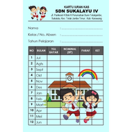 100 pcs KARTU INFAQ CUSTOM/KARTU IURAN/IURAN BULANAN/SPP/IURAN KAS/SAMPAH/AIR/LISTRIK/BIMBEL