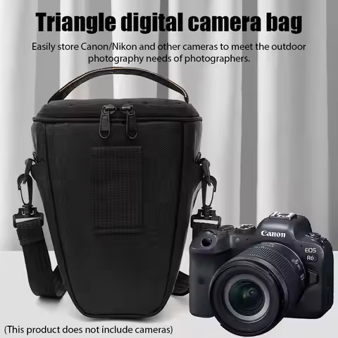 Camera DSLR Soft Bag Waterproof Camera Bag for Canon Nikon Sony SLR Nylon Photo Camera Sling Bag Sho