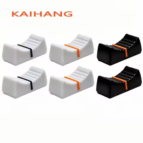 10PCS 24X11X12mm 4mm Hole Mixer Fader Cap Plastic Slider Knob Push Key Replacement For Yamaha MG124C