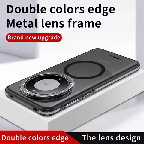 For Huawei Mate 60 Pro+ Splicing Skin Sensation Armor Shockproof Case For Huawei Mate60 Pro Plus Mag