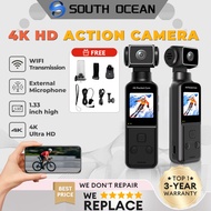 South Ocean 4K Ultra HD Pocket Action Camera Black 1.33" HD Waterproof LCD Display WiFi Internet Spo