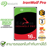 Seagate IronWolf Pro NAS HDD 3.5" 16TB SATA-III 7200rpm (ST16000NT001) ฮาร์ดดิสก์สำหรับ NAS ของแท้ ป